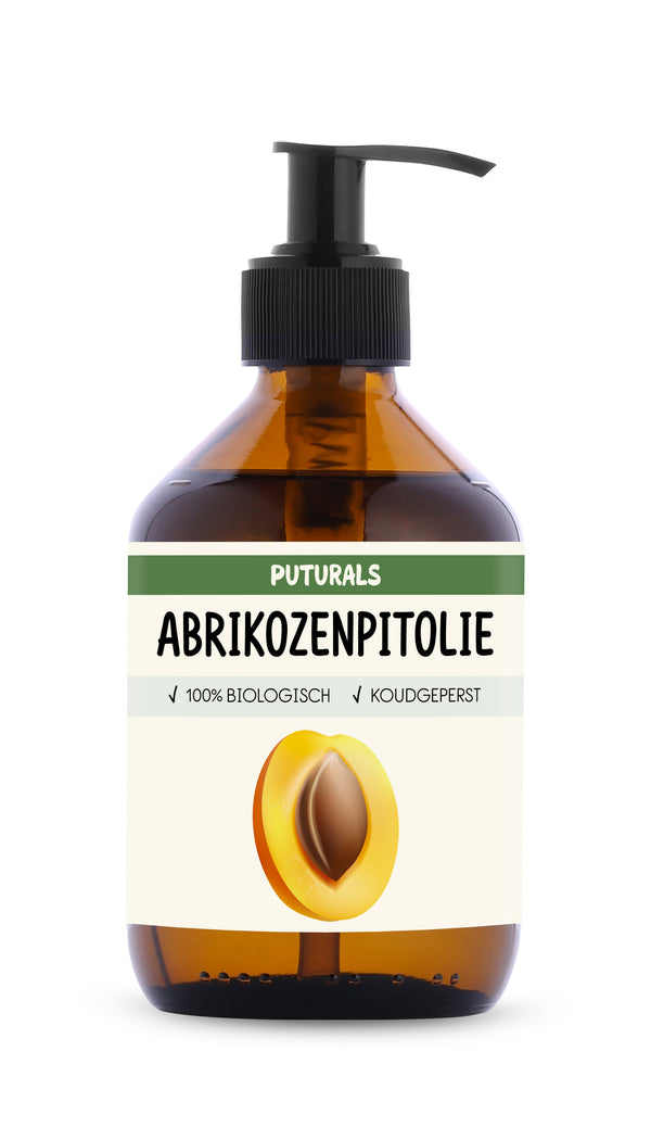 Abrikozenpitolie 100% Biologisch & Koudgeperst - Voorkant - 300ml