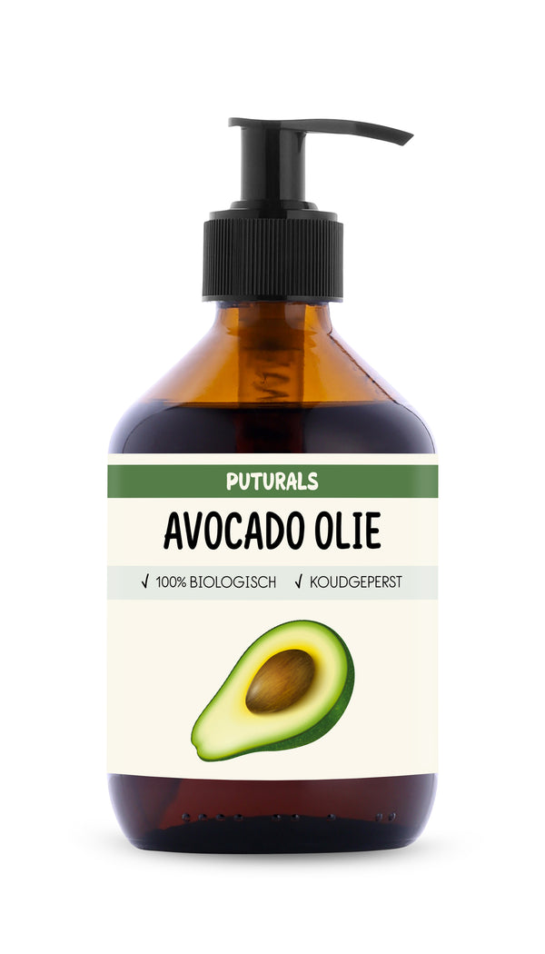 Avocado Olie 100% Biologisch & Koudgeperst - Voorkant - 300ml