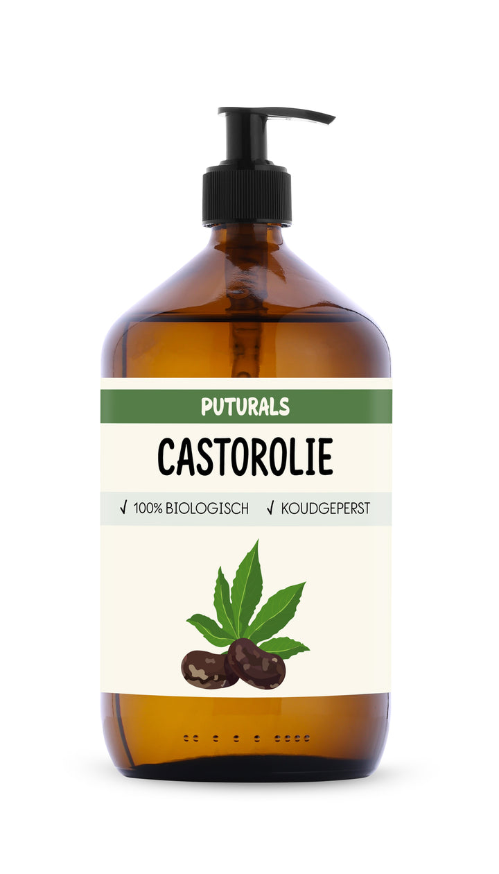 Castor Olie 100% Biologisch & Koudgeperst - 1000ml - Voorkant