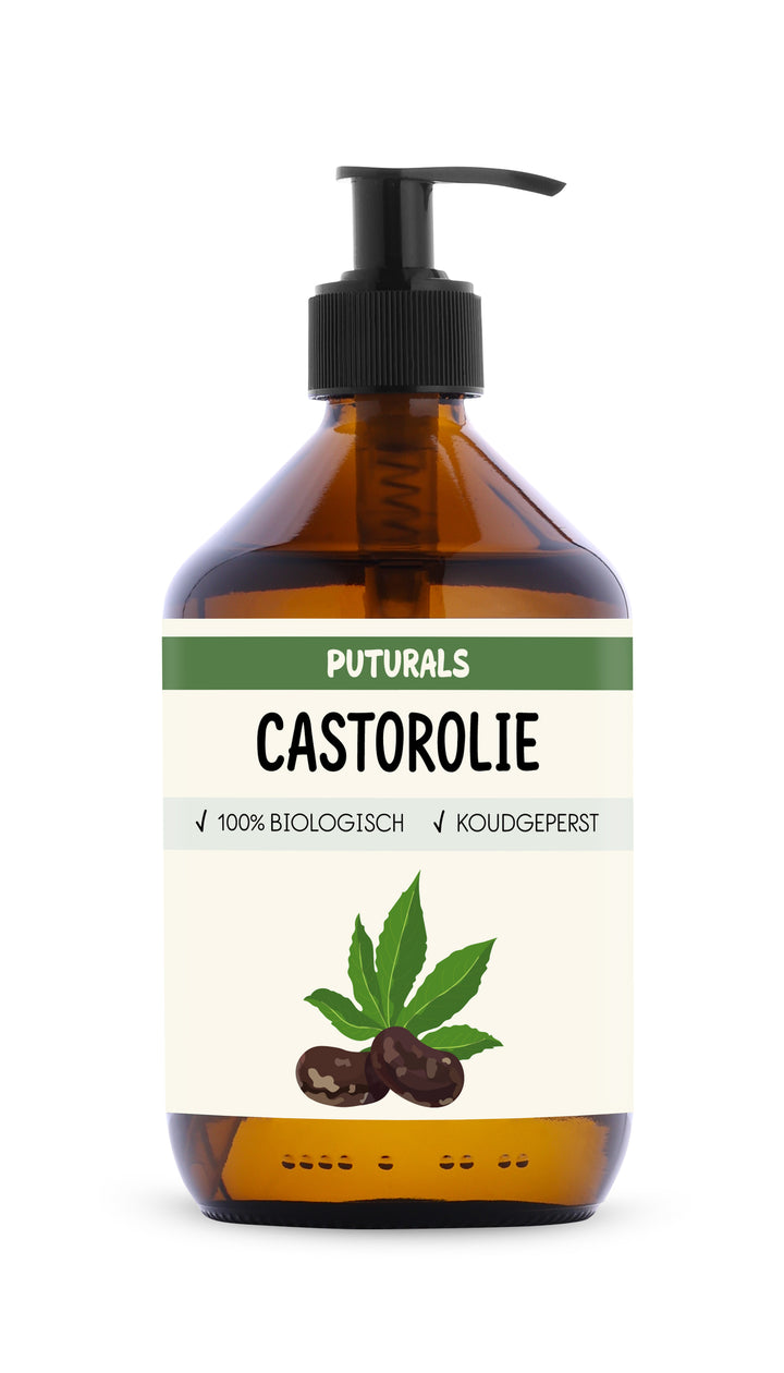 Castor Olie 100% Biologisch & Koudgeperst - 500ml - Voorkant