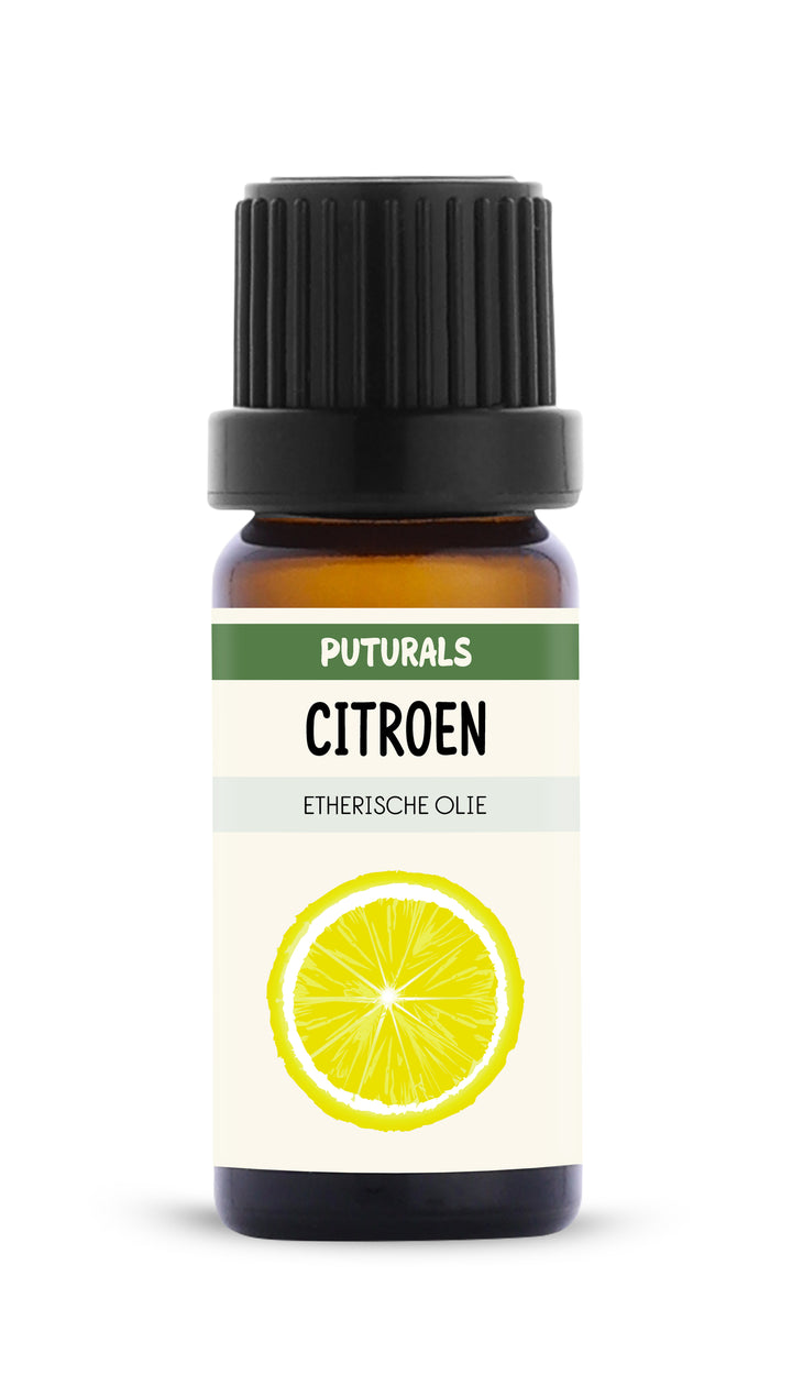 Citroen Etherische Olie 100% Biologisch & Puur - 10ml - Voorkant