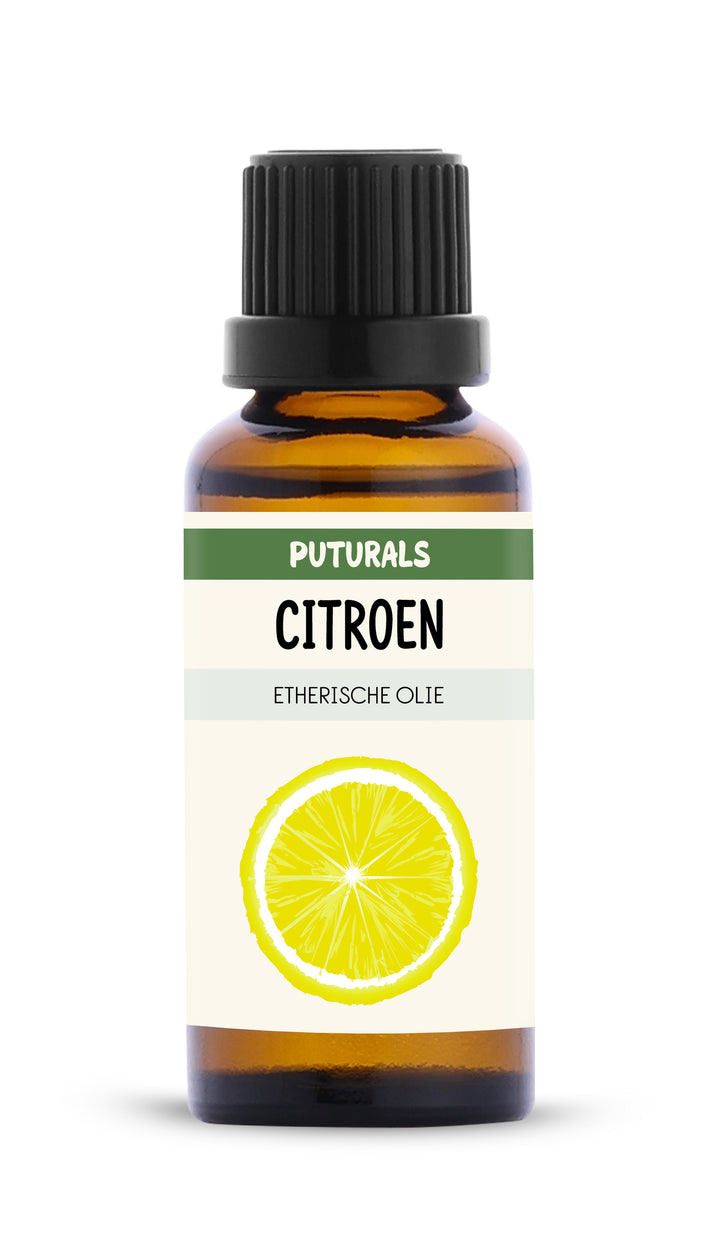 Citroen Etherische Olie 100% Biologisch & Puur - 30ml - Voorkant