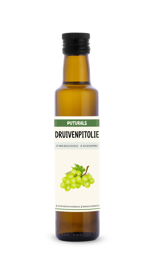 Druivenpitolie 100% Biologisch & Puur - 250ml - Voorkant