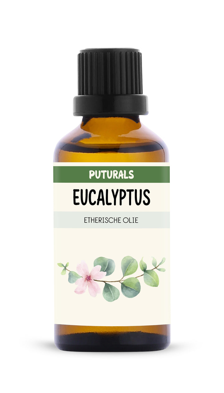 Eucalyptus Etherische Olie 100% Biologisch & Puur - 50ml - Voorkant