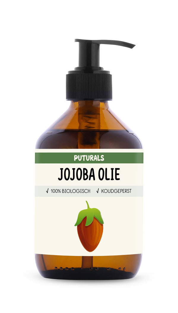 Jojoba Olie 100% Biologisch & Koudgeperst - 300ml - Voorkant