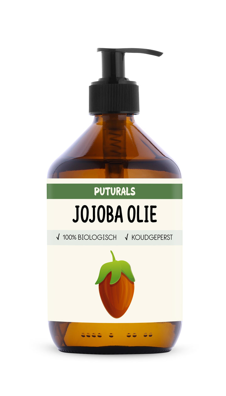 Jojoba Olie 100% Biologisch & Koudgeperst - 500ml - Voorkant