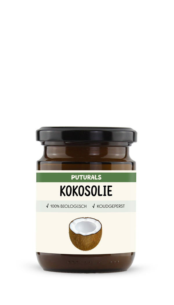 Kokosolie 100% Biologisch & Koudgeperst - 250gr - Voorkant