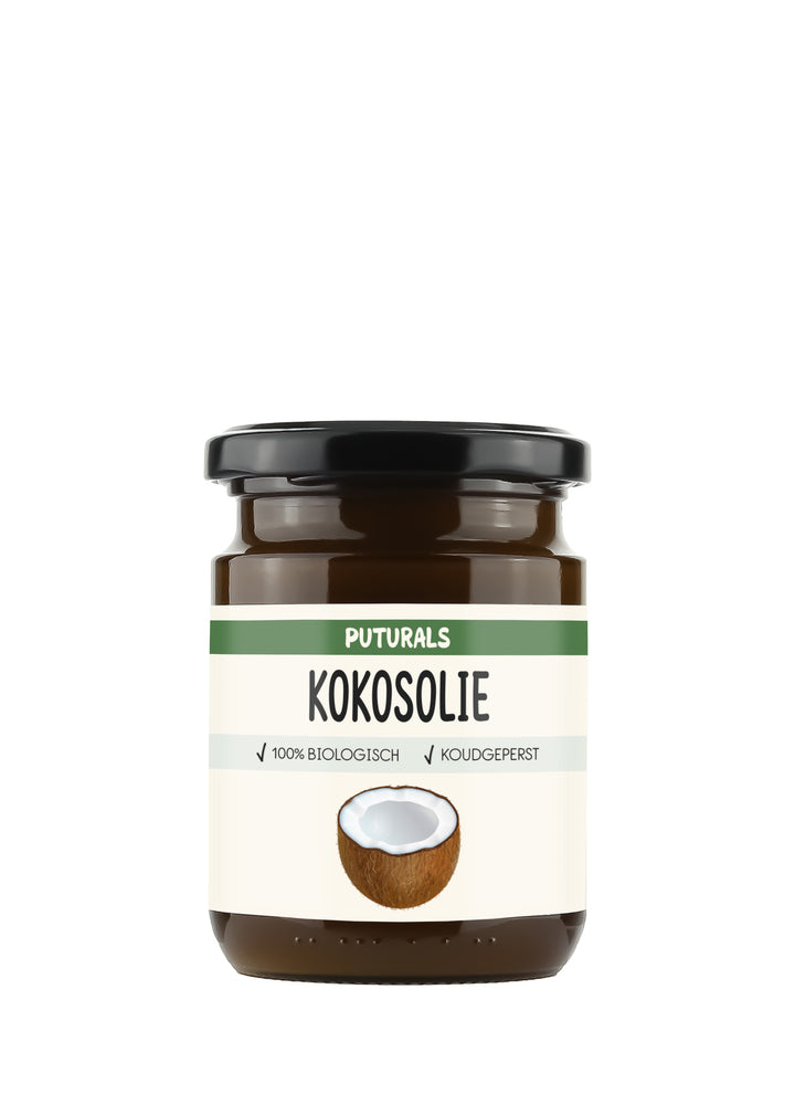 Kokosolie Biologisch, Koudgeperst en 100% Puur - 500gr - Voorkant