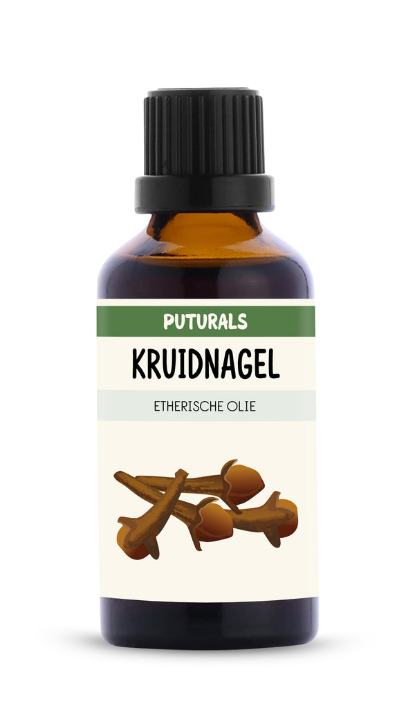 Kruidnagel Etherische Olie 100% Biologisch & Puur - 50ml - Voorkant