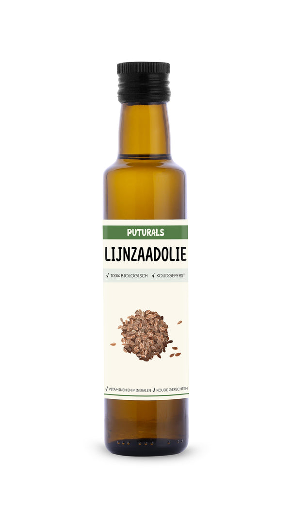 Lijnzaadolie 100% Biologisch & Puur - 250ml - Voorkant