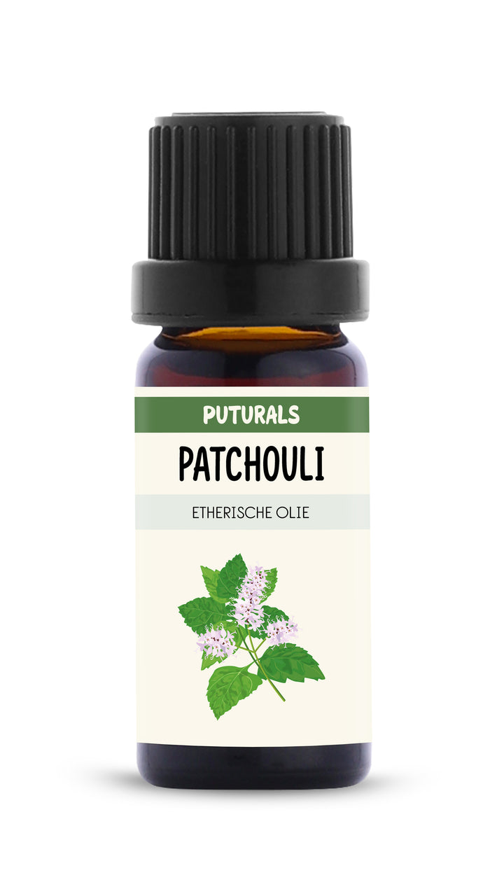 Patchouli Etherische Olie 100% Biologisch & Puur - 10ml - Voorkant