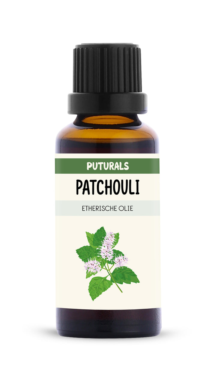 Patchouli Etherische Olie 100% Biologisch & Puur - 30ml - Voorkant