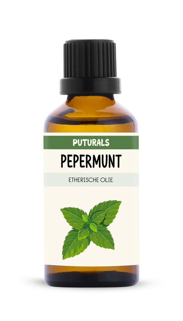 Pepermunt Etherische Olie 100% Biologisch & Puur - 50ml - Voorkant