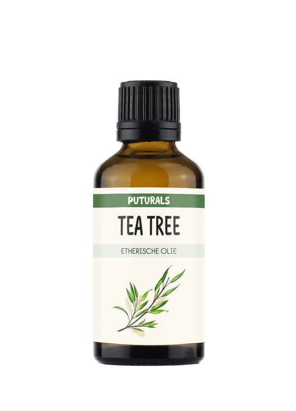 Tea Tree Etherische Olie 100% Biologisch & Puur - 50ml - Voorkant