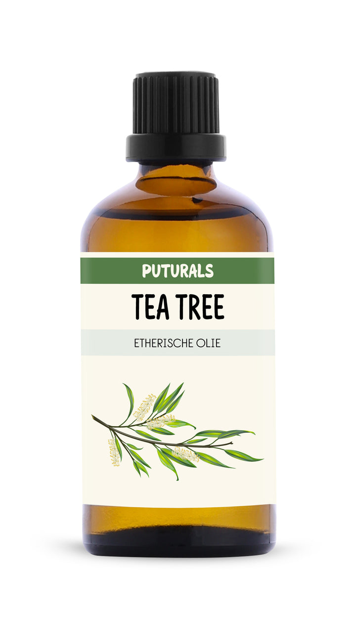 Tea Tree Etherische Olie 100% Biologisch & Puur - 100ml - Voorkant