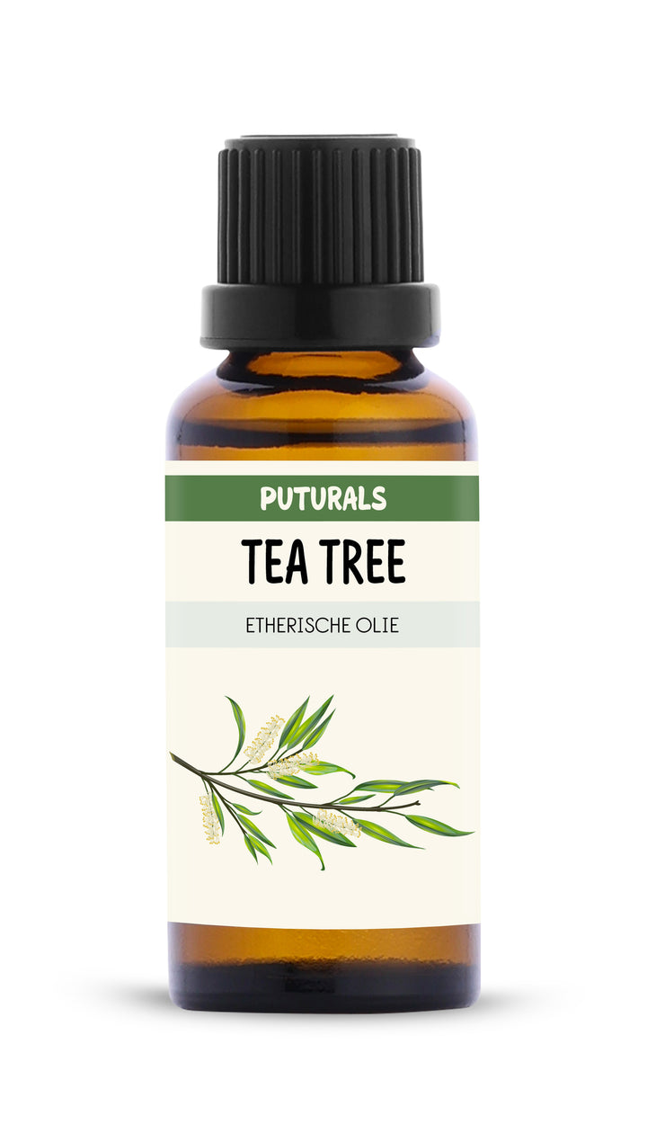 Tea Tree Etherische Olie 100% Biologisch & Puur - 30ml - Voorkant