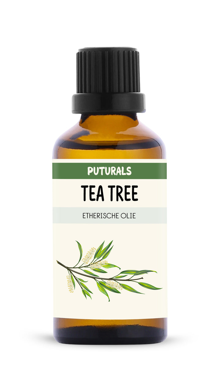 Tea Tree Etherische Olie 100% Biologisch & Puur - 50ml - Voorkant