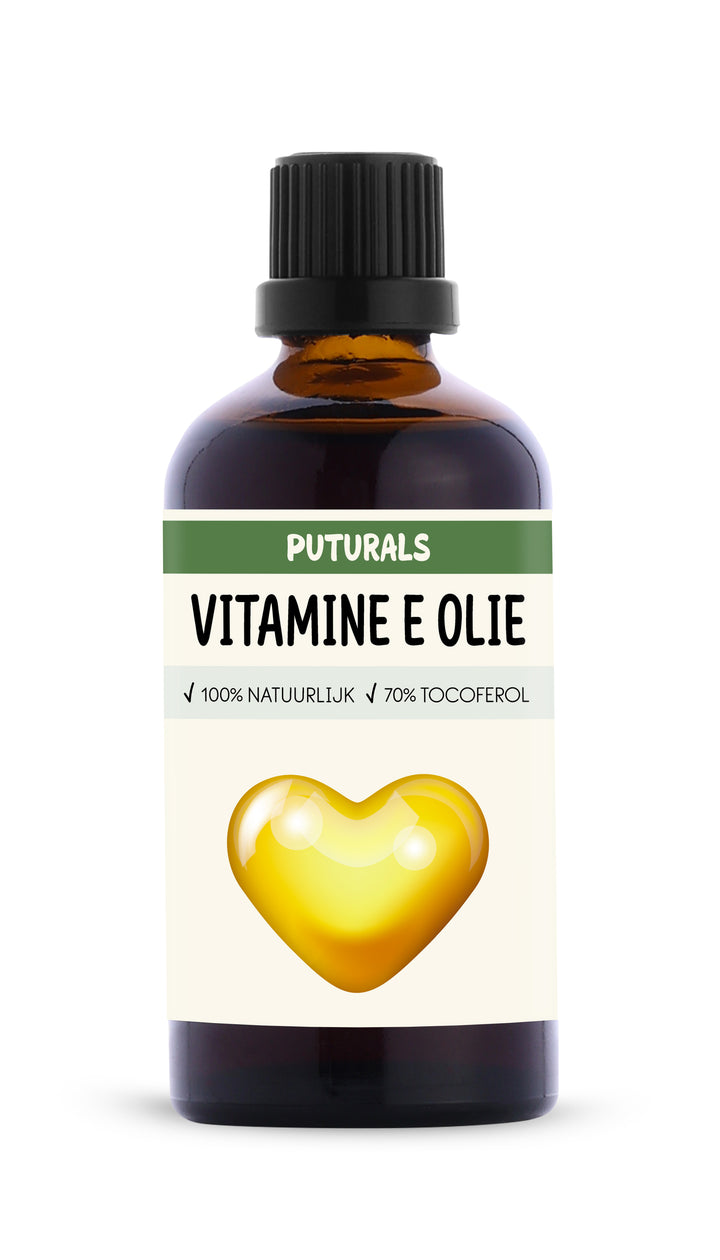 Vitamine E Olie 100% Natuurlijk & Puur - 100ml -Voorkant