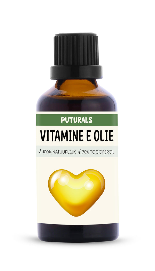 Vitamine E Olie 100% Natuurlijk & Puur - 50ml -Voorkant