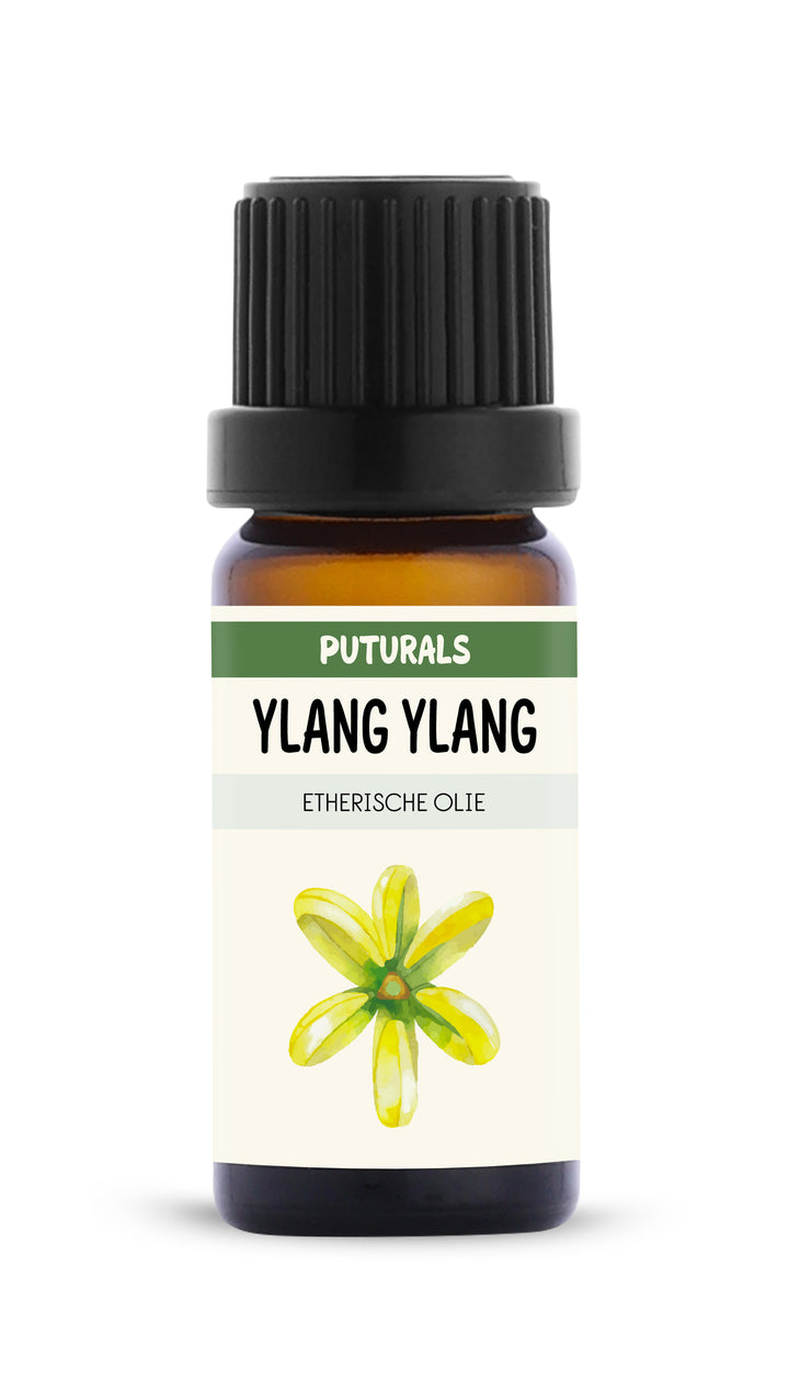 Ylang Ylang Etherische Olie 100% Biologisch & Puur - 10ml - Voorkant