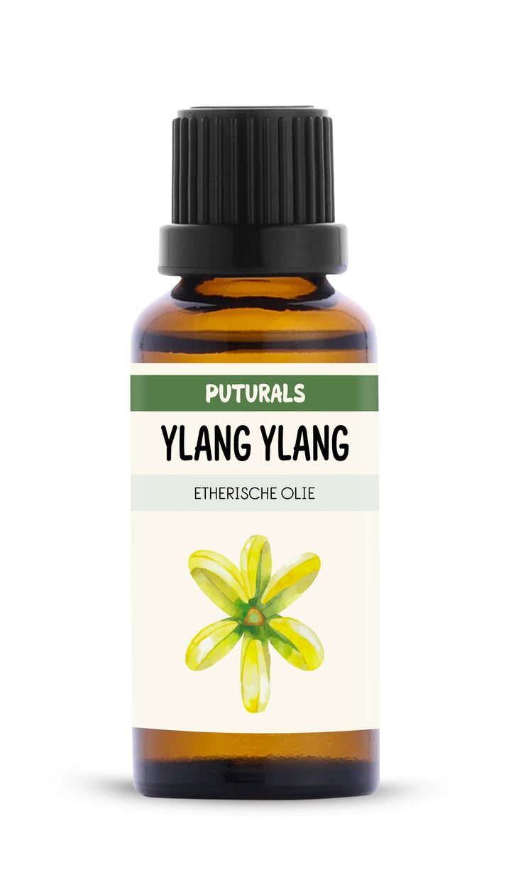 Ylang Ylang Etherische Olie 100% Biologisch & Puur - 30ml - Voorkant